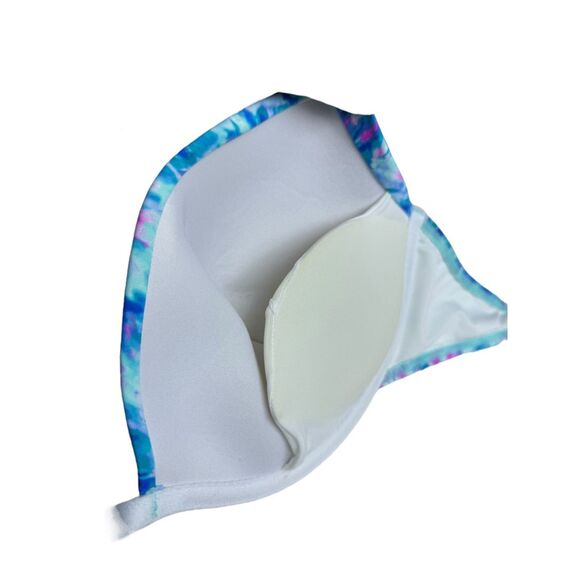 Coco Reef Contours Cameo Tie Dye Halter Top Bikini Top Women's Size 10/3… - Picture 10 of 15